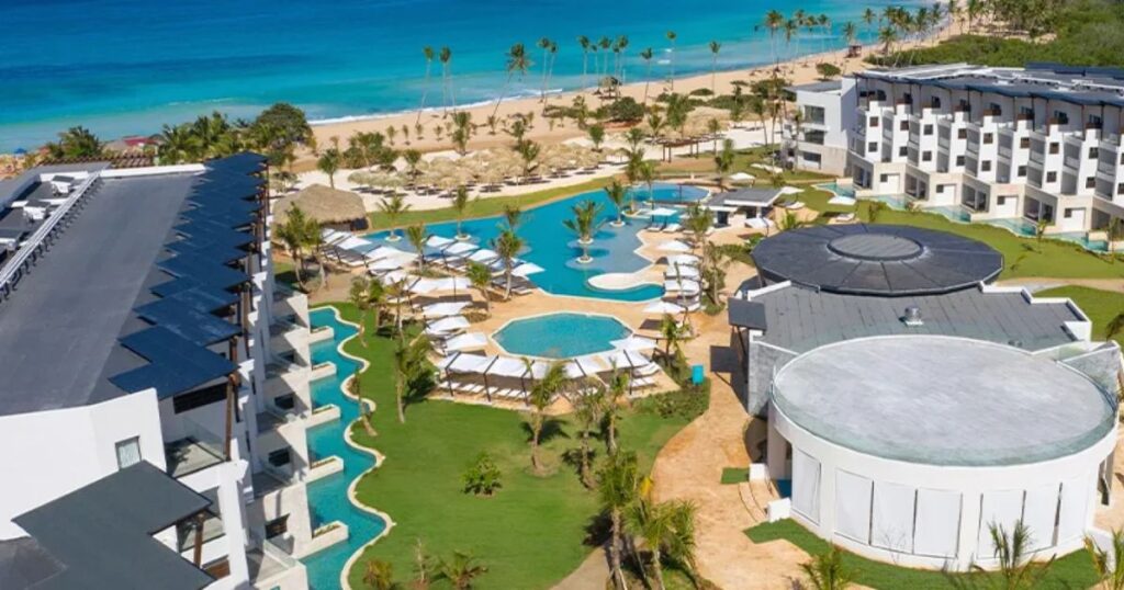 family friendly destination wedding ceremony at Dreams Macao Beach Punta Cana resort Dominican Republic